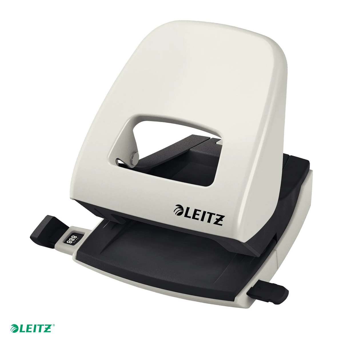 Tehnica de birou - Perforator metalic Leitz 5008 NeXXt Series, perforare 30 coli, pentru documente perforate, gri