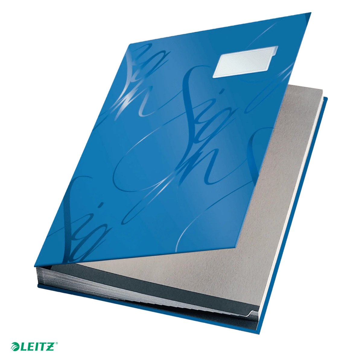 Organizare si arhivare - Mapa pentru semnaturi Leitz Design, carton, A4, 17 separatoare, albastru
