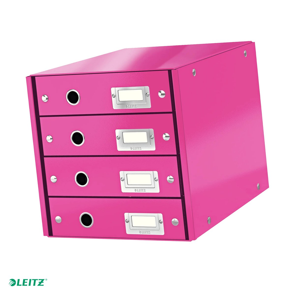 Organizare si arhivare - Suport cu sertare Leitz Click & Store WOW (4 sertare), roz