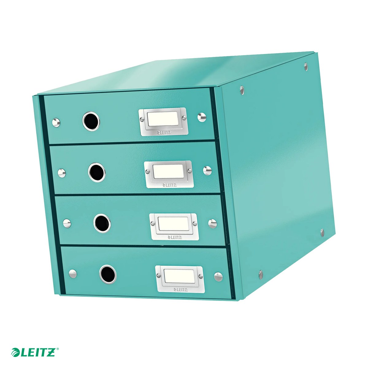 Organizare si arhivare - Suport cu sertare Leitz Click & Store WOW (4 sertare), turcoaz