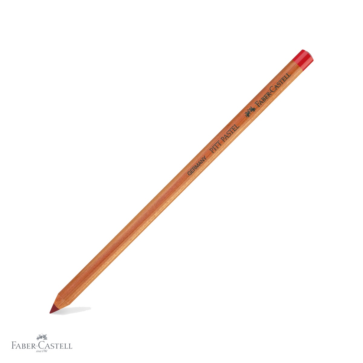 Creioane pastel uleioase - Creion pastel uleios Faber-Castell Pitt, rosu inchis, pentru contururi si detalii fine