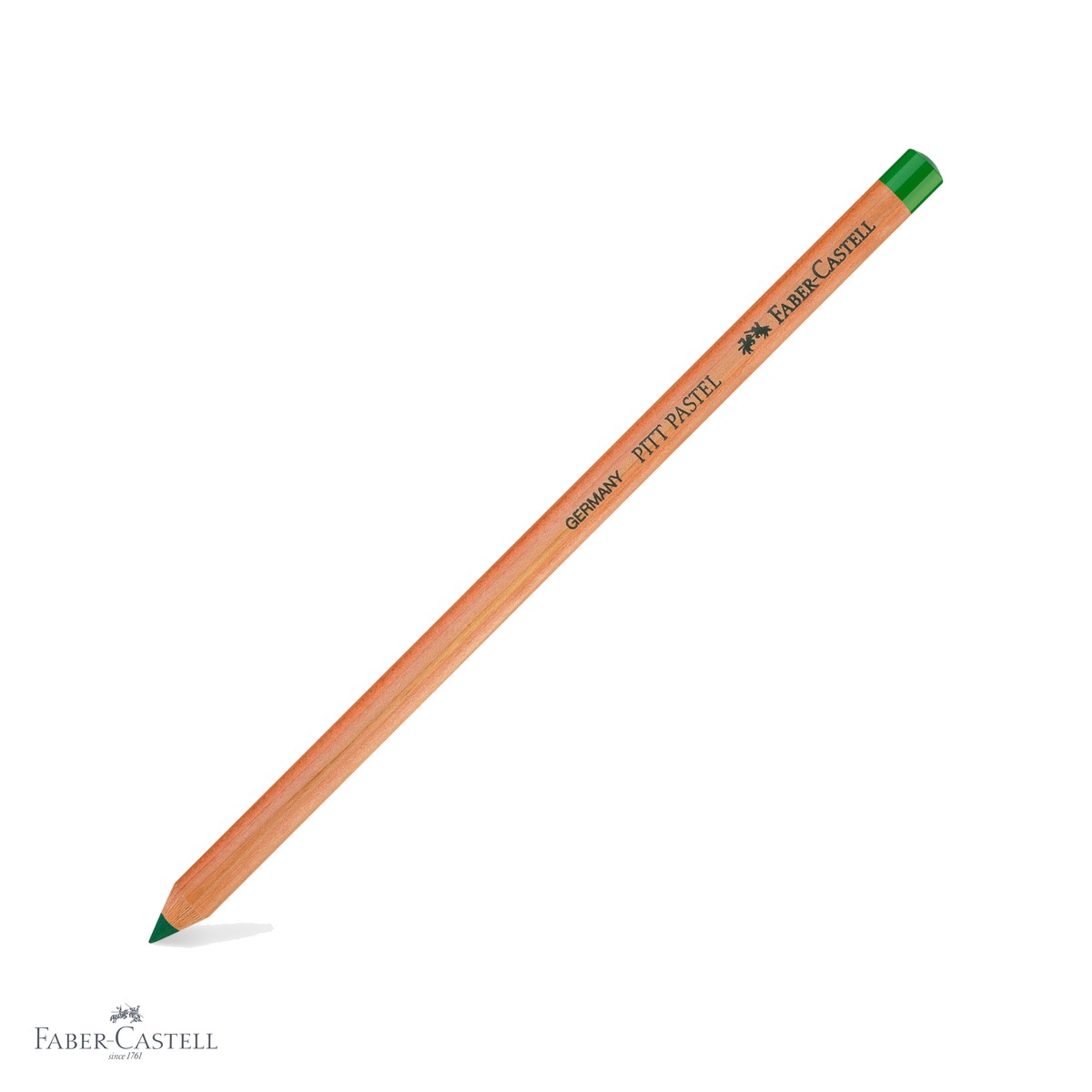 Creioane pastel uleioase - Creion pastel uleios Faber-Castell Pitt, verde pin, pentru contururi si detalii fine