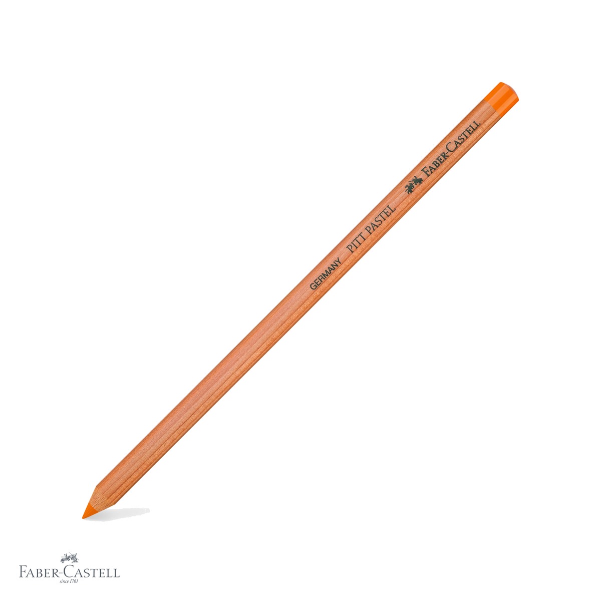 Creioane pastel uleioase - Creion pastel pe baza de ulei Faber-Castell Pitt, portocaliu glazurat, pentru detalii fine si contururi artistice