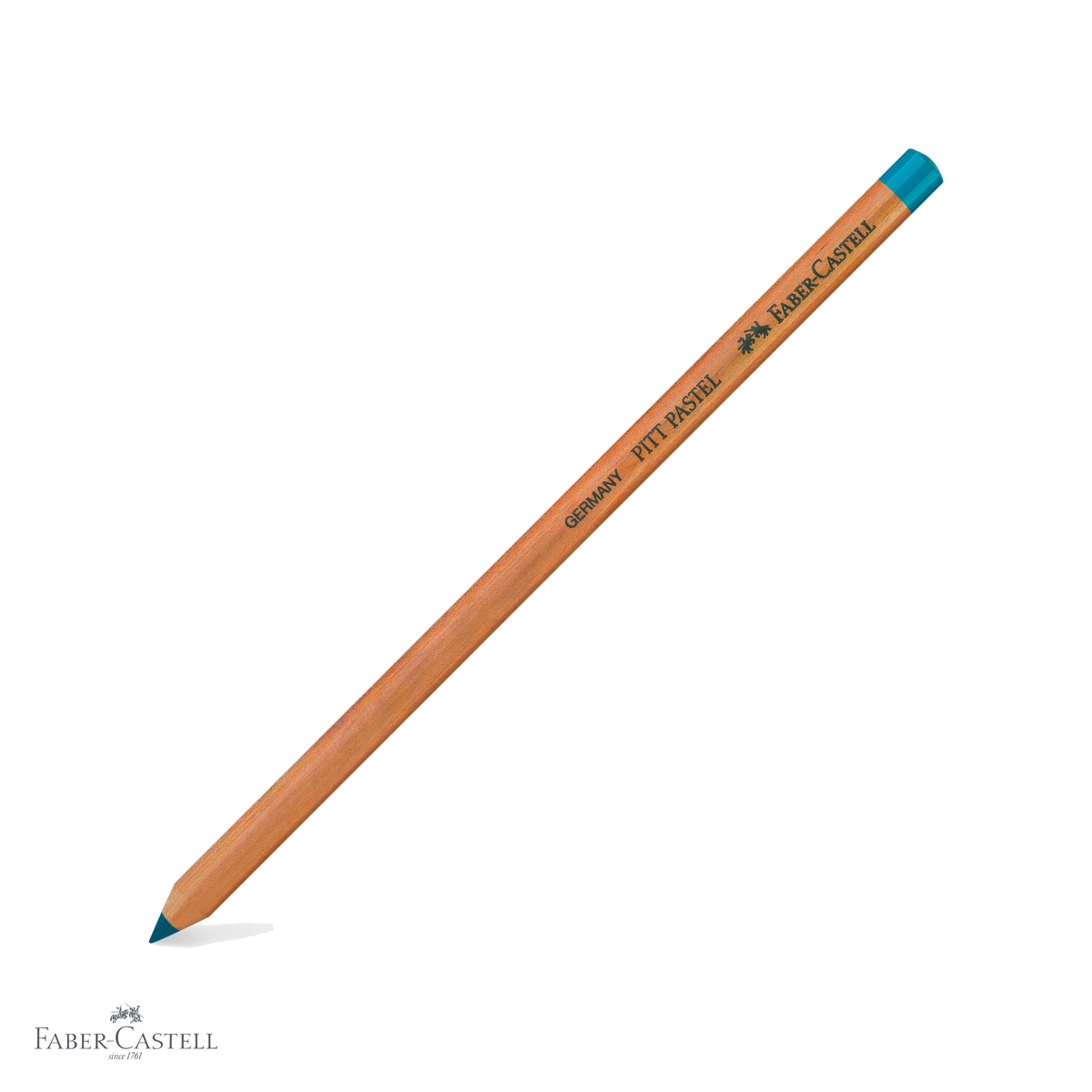 Creioane pastel uleioase - Creion pastel Pitt Faber-Castell, turcoaz cobalt, pe baza de ulei, pentru detalii fine si contururi