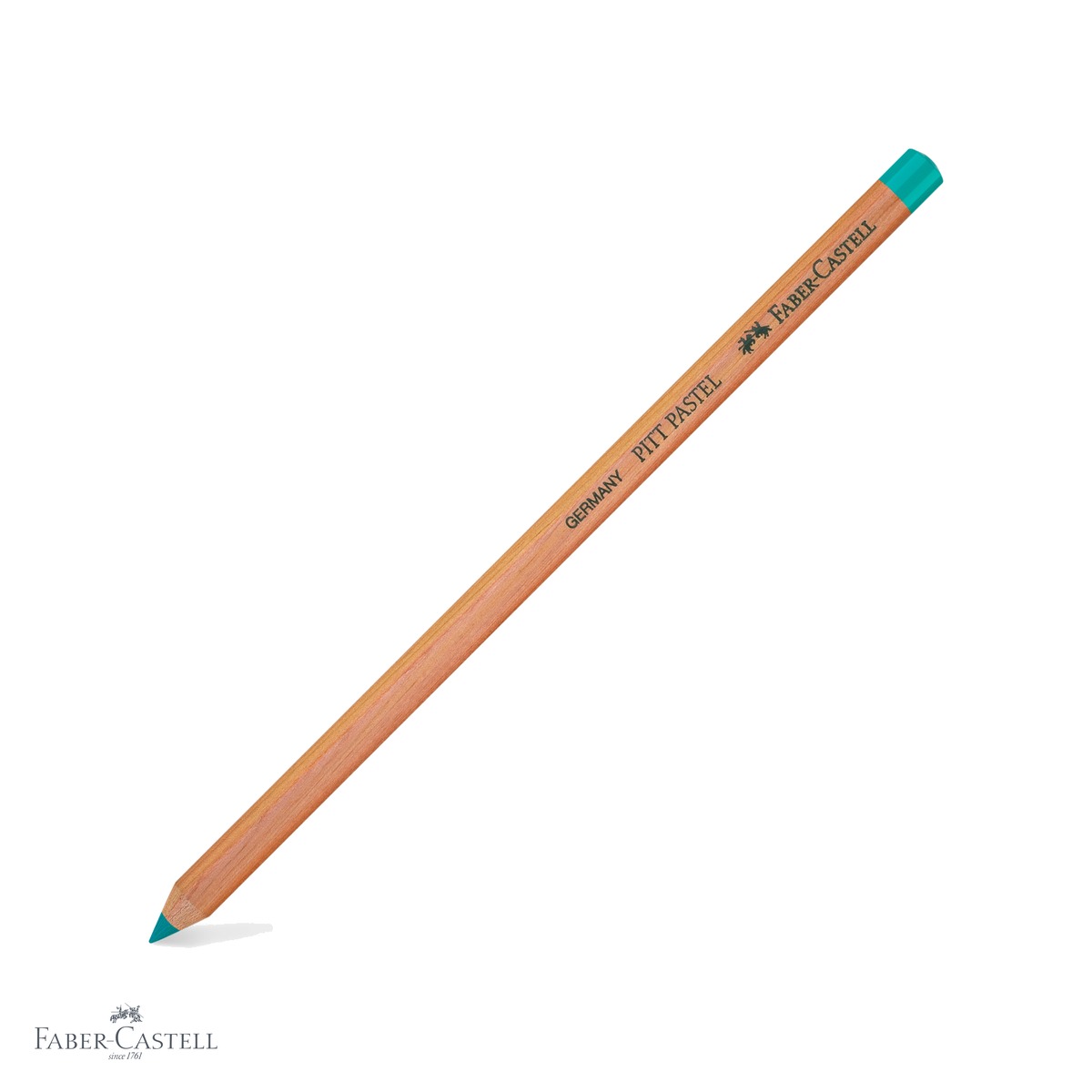 Creioane pastel uleioase - Creion pastel pe baza de ulei Faber-Castell Pitt, verde cobalt, pentru detalii fine si contururi profesionale