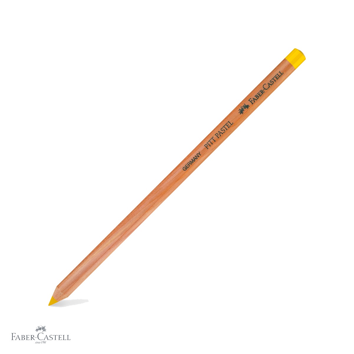 Creioane pastel uleioase - Creion pastel pe baza de ulei Faber-Castell Pitt, galben Napoli, pentru detalii fine si contururi