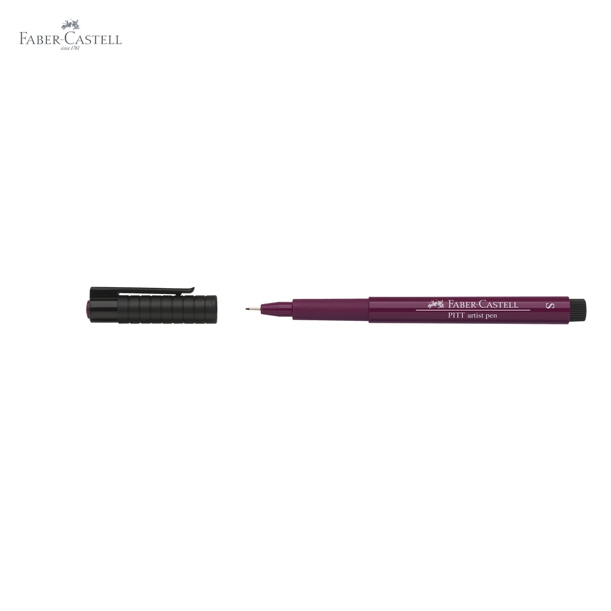 Marker liner Faber-Castell Pitt Artist Pen, varf S 0.3 mm, cerneala magenta rezistenta la apa, pentru schite si ilustratie [4]