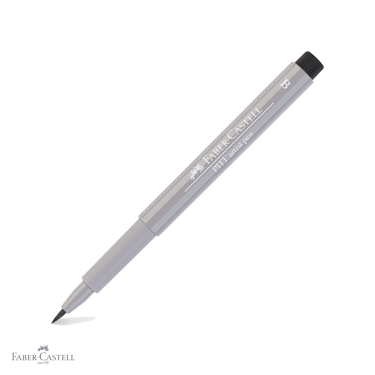 Markere si instrumente de desen artistic - Marker tip pensula Faber-Castell Pitt Artist Pen, cerneala rezistenta la apa, gri cald III, pentru artisti si designeri
