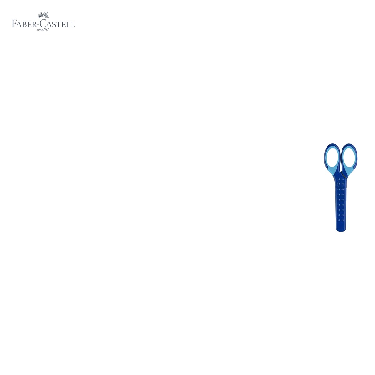 Foarfeca scolara Faber-Castell cu protectie grip, varfuri rotunjite, pentru copii stangaci si dreptaci [4]