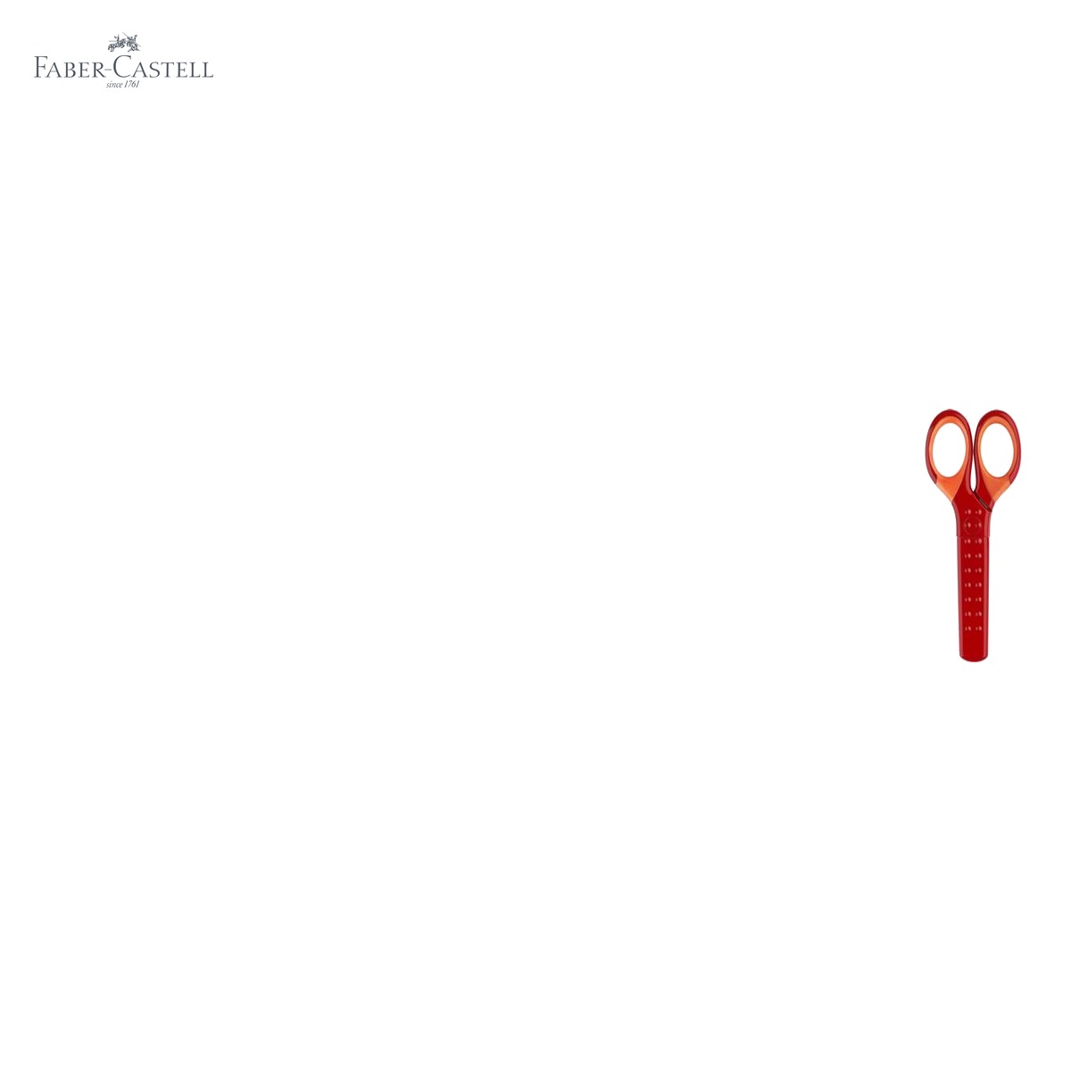 Foarfeca scolara Faber-Castell cu protectie grip, varfuri rotunjite, pentru copii de scoala primara [4]