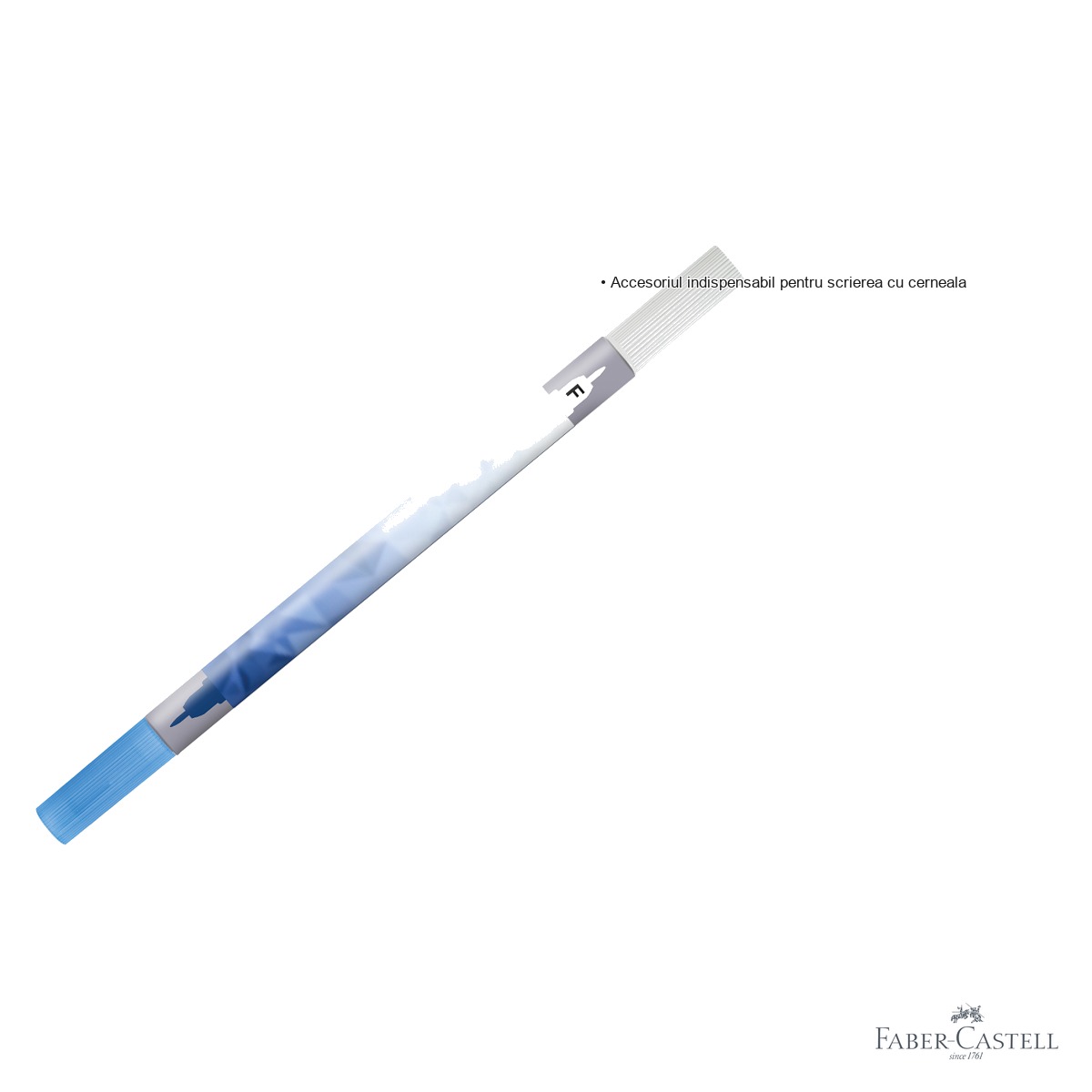Pic cu rescriere varf subtire F Faber-Castell Scribolino, accesoriu corector pentru scris cu cerneala [2]