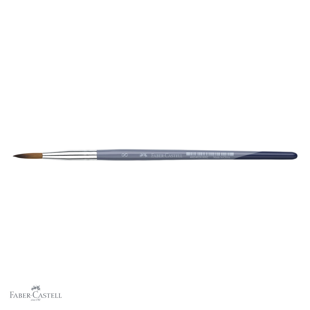 Pensula Faber-Castell Creative Studio, varf rotund nr. 8, par sintetic moale, pentru desen si pictura [3]