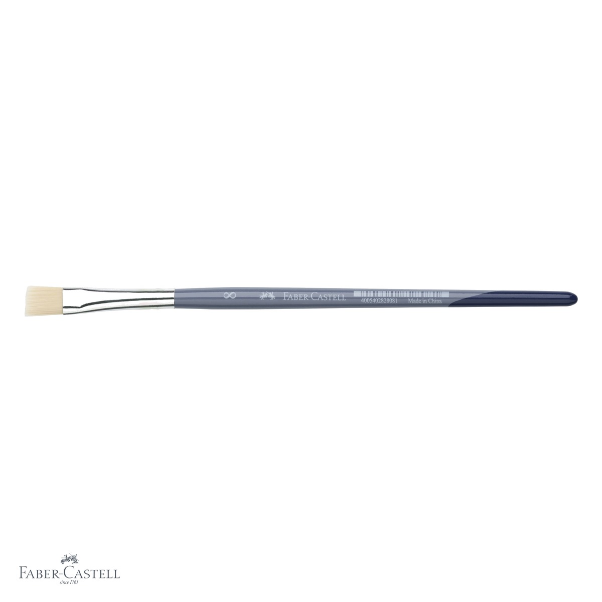 Pensula nr. 8 varf tesit Faber-Castell Creative Studio, par sintetic moale, pentru acuarela si culori solubile in apa [3]