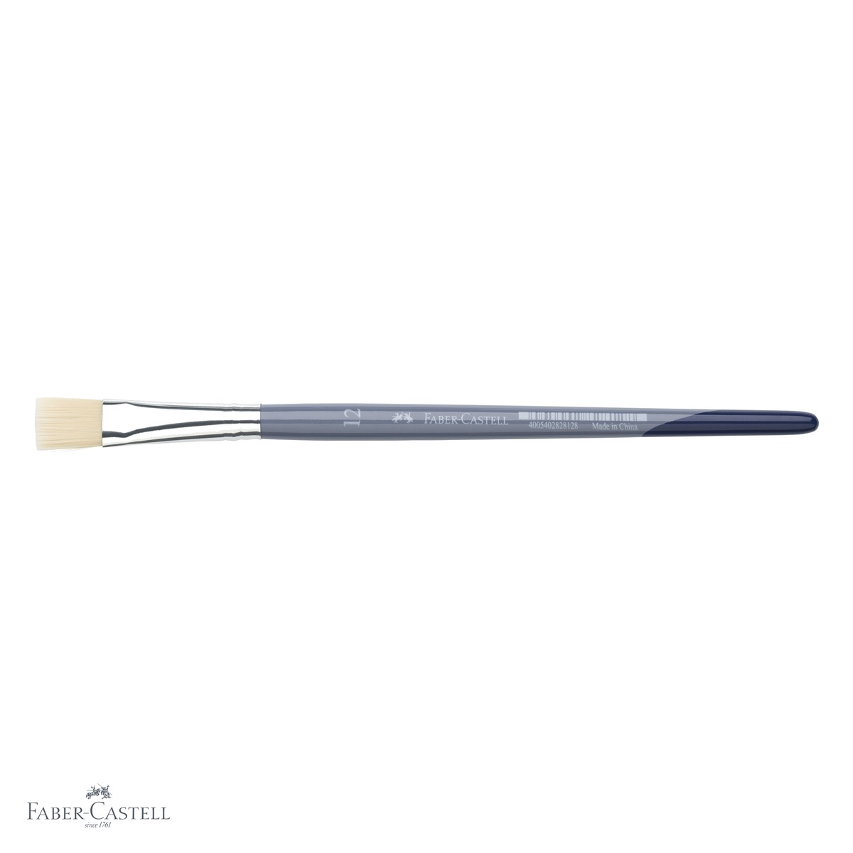 Pensula varf tesit nr. 12 Faber-Castell Creative Studio, par sintetic moale, pentru acuarela si culori solubile [3]