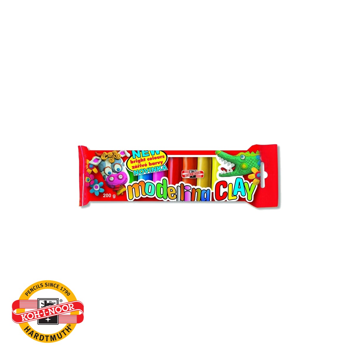 Plastilina si materiale de modelaj - Plastilina remodelabila Koh-I-Noor, 10 culori, 200 g, amestec non-toxic, pentru copii si tineri artisti