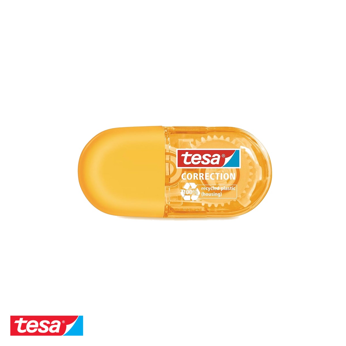 Corectoare si radiere - Banda corectoare Tesa, 5 mm x 6 m, suport PET rezistent, carcasa din plastic reciclat, pentru birou